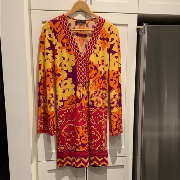 HALE BOB Boho Print Tunic Dress Multicolour  Dress Size XS - Picture 16 of 17